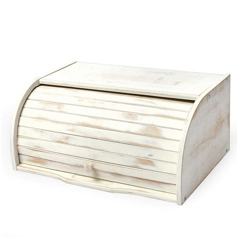 White Farmhouse Bread Box 